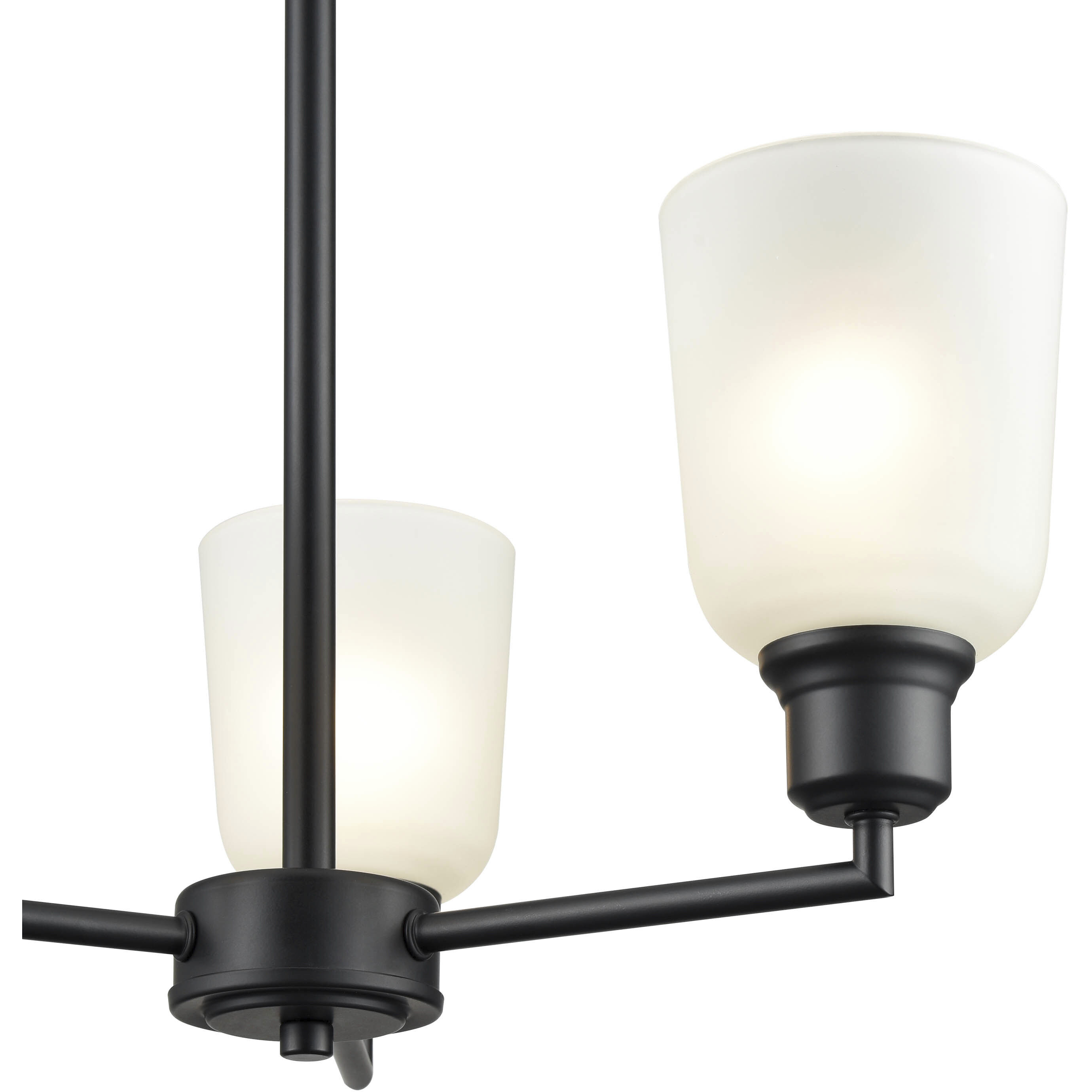 Amberle 3 Light 19.5 inch Matte Black Chandelier Ceiling Light